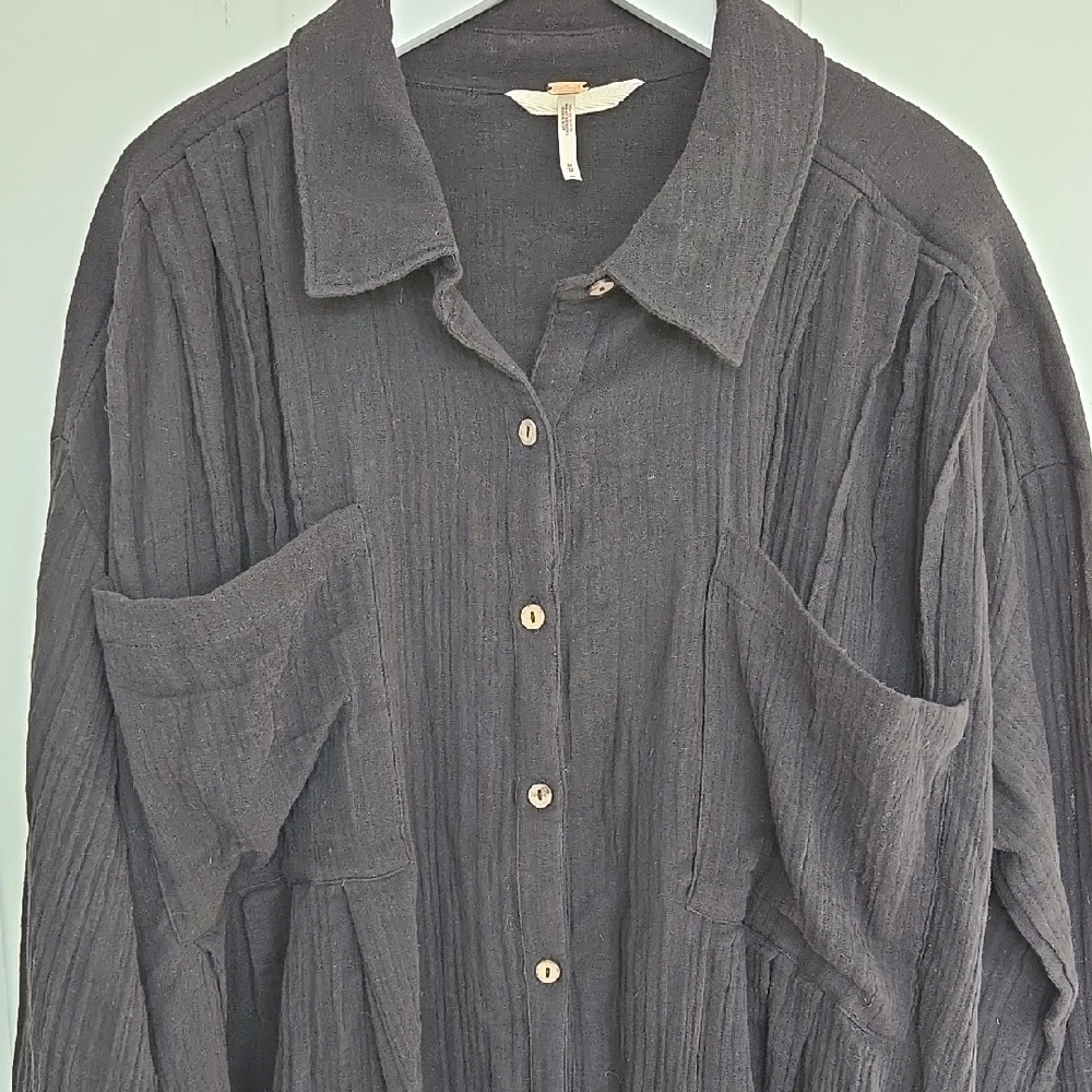 Free People The Voyager Shirtdress Size M - Picture 10 of 16